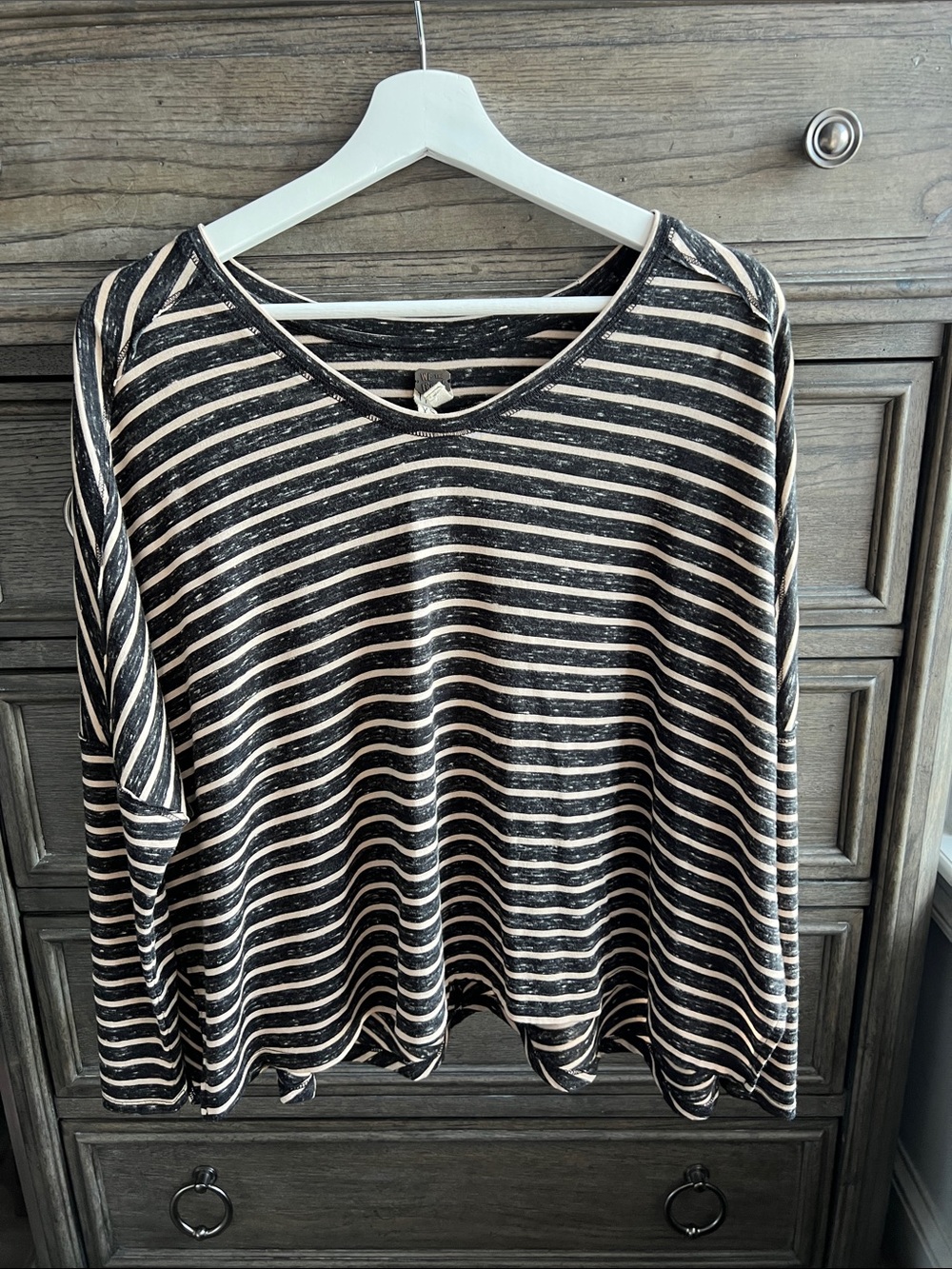 Free People We The Free Pandora's Boxy Striped Tee XS